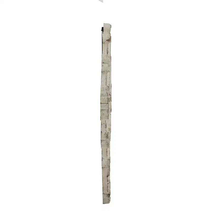 Specchio Decorativo da Parete Bianco con Motivo a Volute, 76 x 60 cm