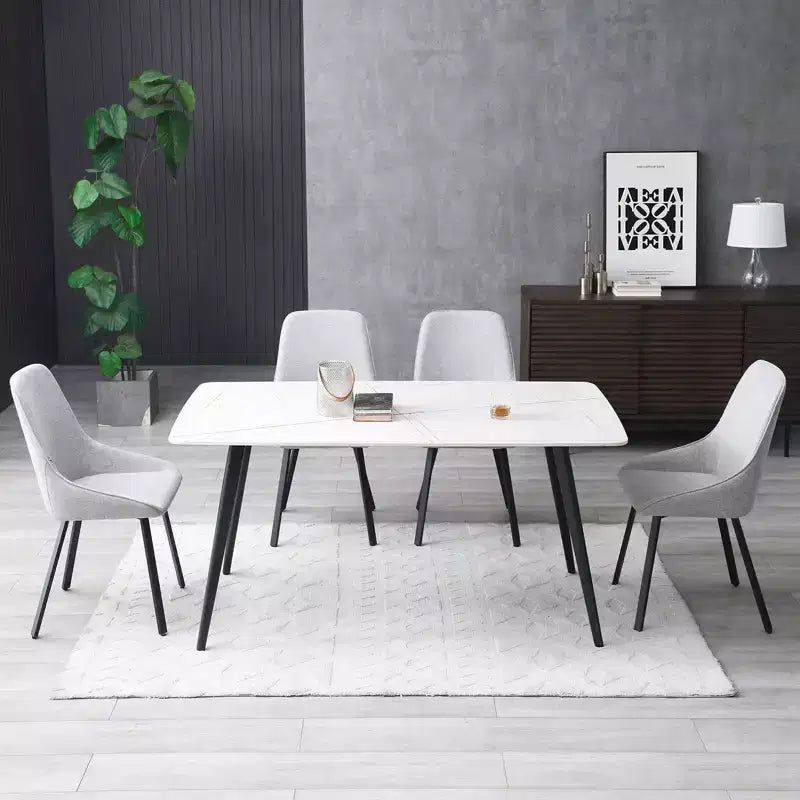 Madia-Credenza Moderna di Metà Secolo da 62.4 Pollici con 3 Cassetti e 2 Ripiani, Struttura in Ferro