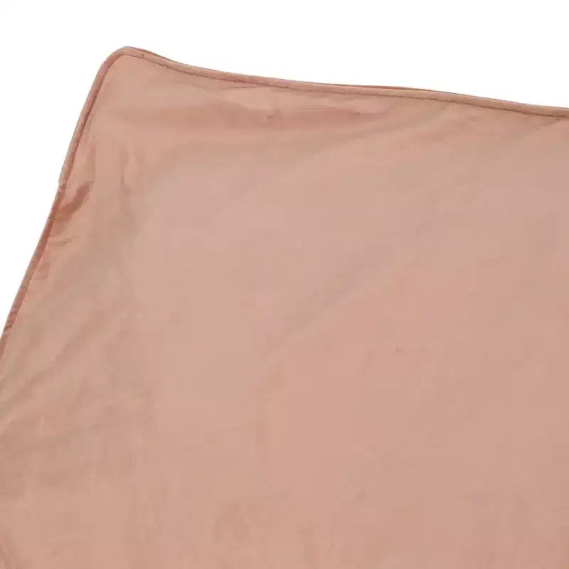 Divano Pouf Grande in Velluto a 2 Posti con Braccioli e Rivestimento Removibile