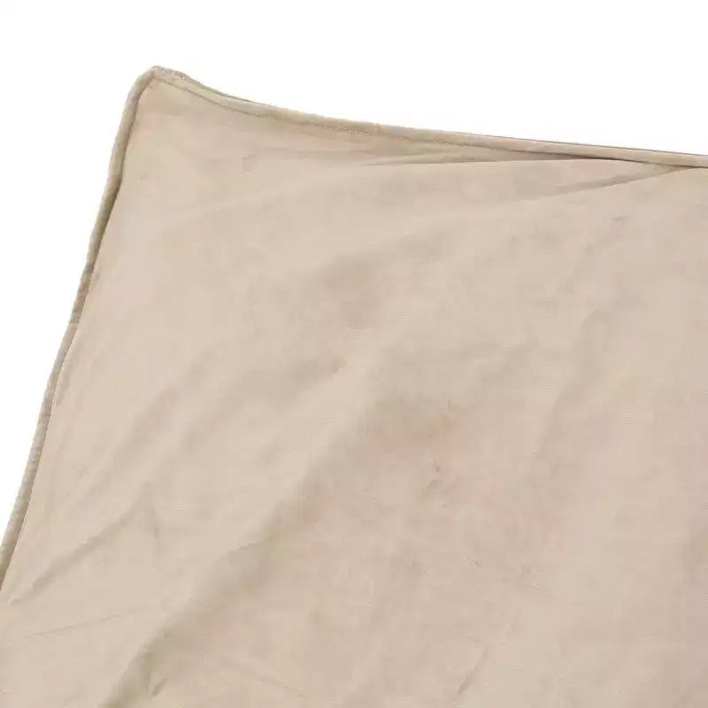 Divano Pouf Grande in Velluto a 2 Posti con Braccioli e Rivestimento Removibile