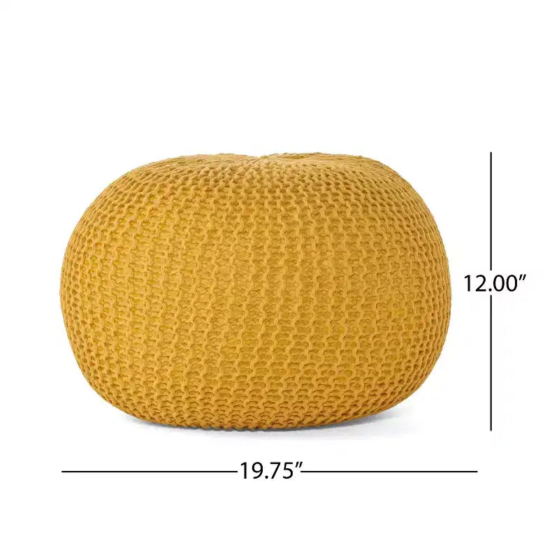 Pouf/Cuscino da pavimento rotondo moderno in maglia da 50 cm per soggiorno, camera da letto, ingresso