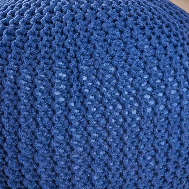 Pouf/Cuscino da pavimento rotondo moderno in maglia da 50 cm per soggiorno, camera da letto, ingresso