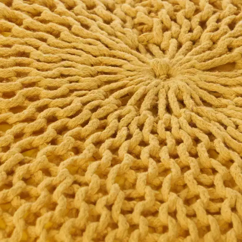 Pouf/Cuscino da pavimento rotondo moderno in maglia da 50 cm per soggiorno, camera da letto, ingresso