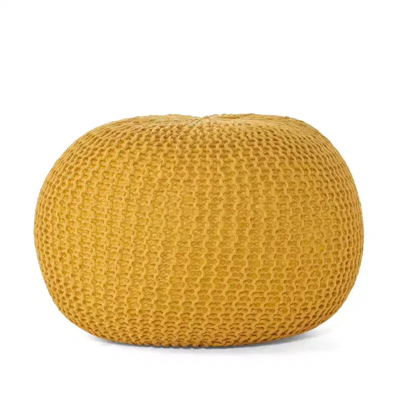 Pouf/Cuscino da pavimento rotondo moderno in maglia da 50 cm per soggiorno, camera da letto, ingresso