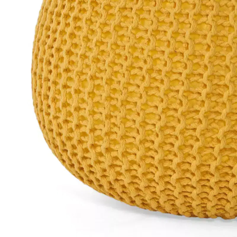Pouf/Cuscino da pavimento rotondo moderno in maglia da 50 cm per soggiorno, camera da letto, ingresso