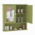 Wall Mount Mirror Medicine Cabinet, 22.2 Inch Bathroom Medicine Cabinet with Adjustable Shelf, Waterproof Cabinet for Bathroom Organization