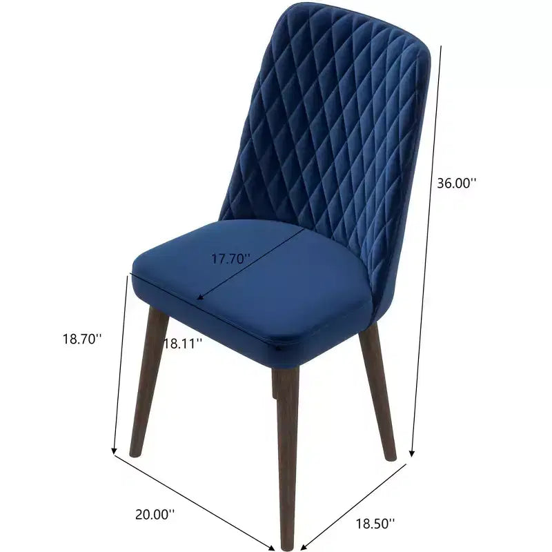 Sedie da pranzo set da 2, schienale alto in stile moderno di metà secolo con rivestimento in ecopelle, capacità 136 kg
