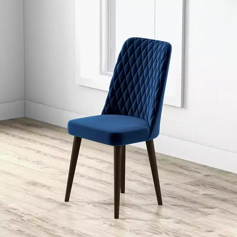 Sedie da pranzo set da 2, schienale alto in stile moderno di metà secolo con rivestimento in ecopelle, capacità 136 kg