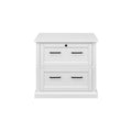 Modern Wood Lateral File Office Drawer White - Abby Collection - Martin Furniture: Shaker Doors, Bead Board Panels, Built-in Power Centers