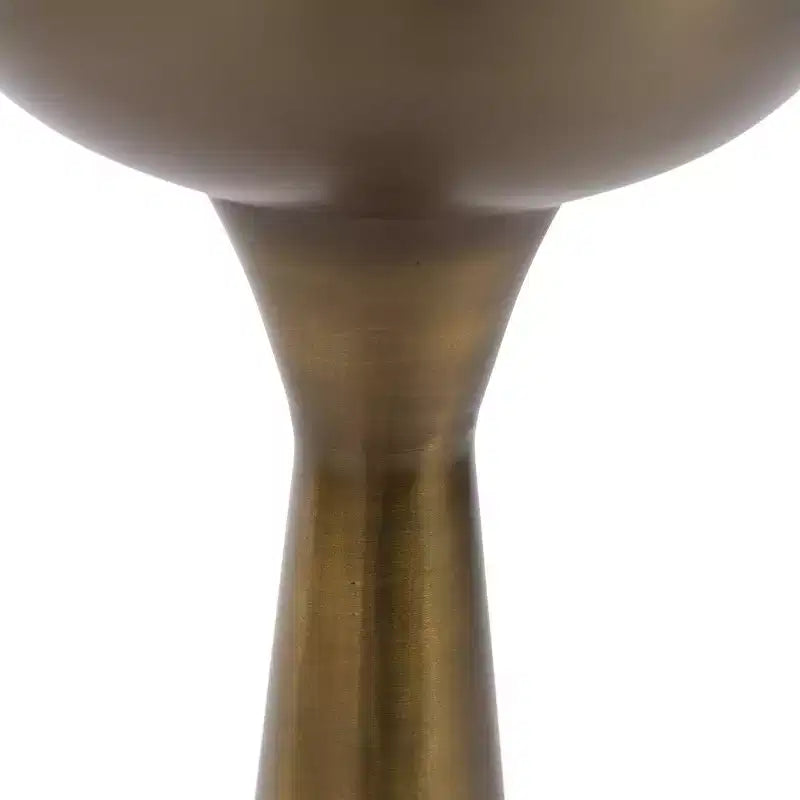 Tavolino d'appoggio rotondo a specchio