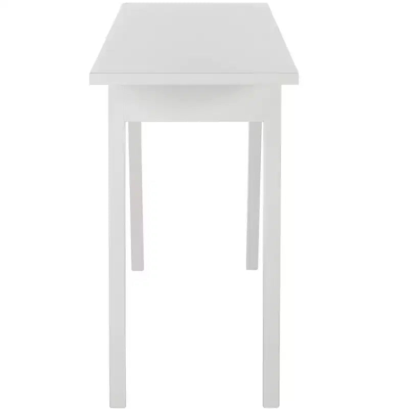 Tavolo Consolle con Finitura Venatura Rovere e Gambe a Compasso, 73,6 cm di Larghezza