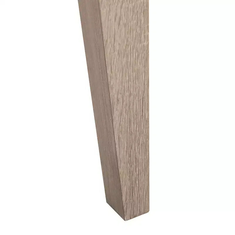 Tavolo Consolle con Finitura Venatura Rovere e Gambe a Compasso, 73,6 cm di Larghezza