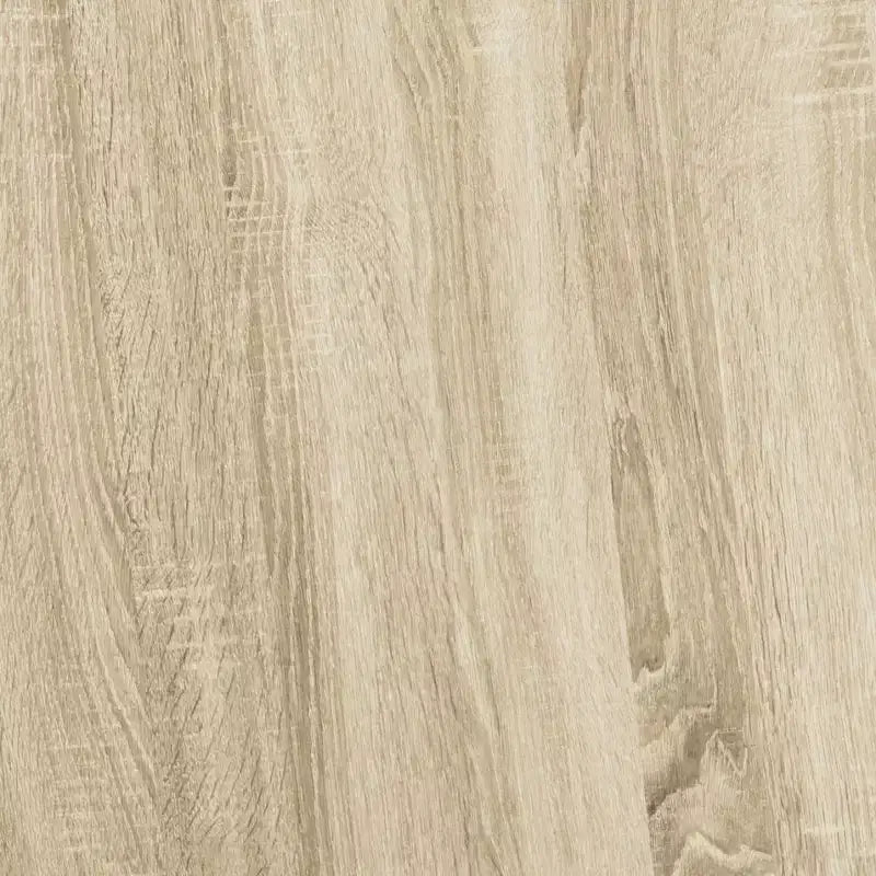 Tavolino rotondo contemporaneo con struttura in MDF e base in metallo, 38 cm (A) x 74 cm (L), beige