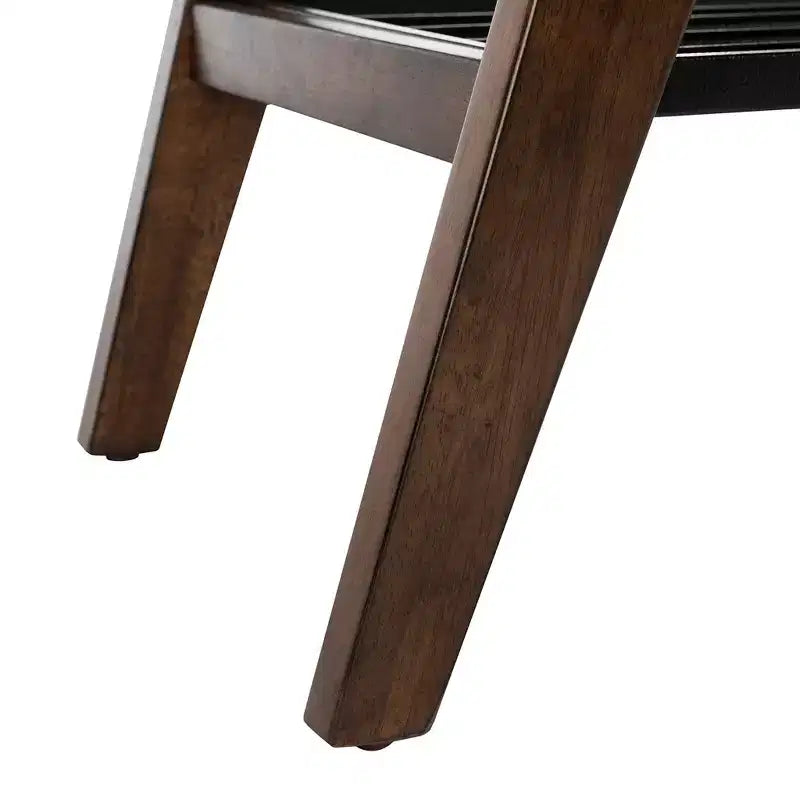 Tavolino da Caffè a 2 Livelli con Finitura Noce e Ripiano Portaoggetti in Metallo Nero, 45,7 cm A x 119,4 cm L