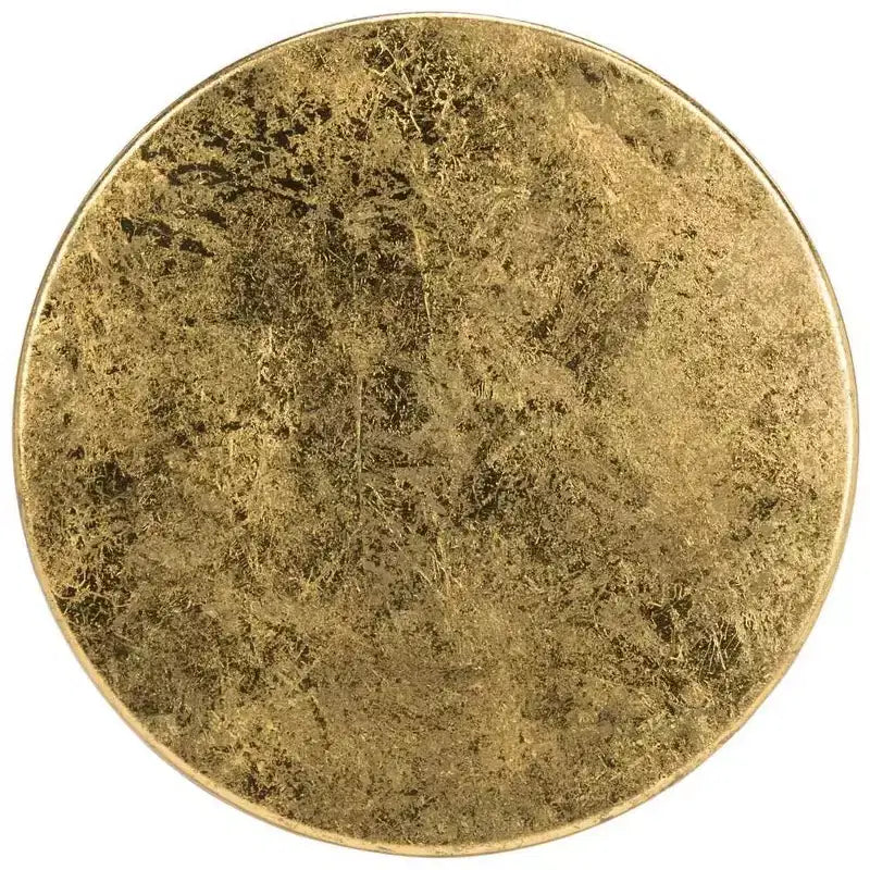 Sgabello da bancone in ferro con foglia d'oro, altezza seduta 61 cm, capacità 125 kg