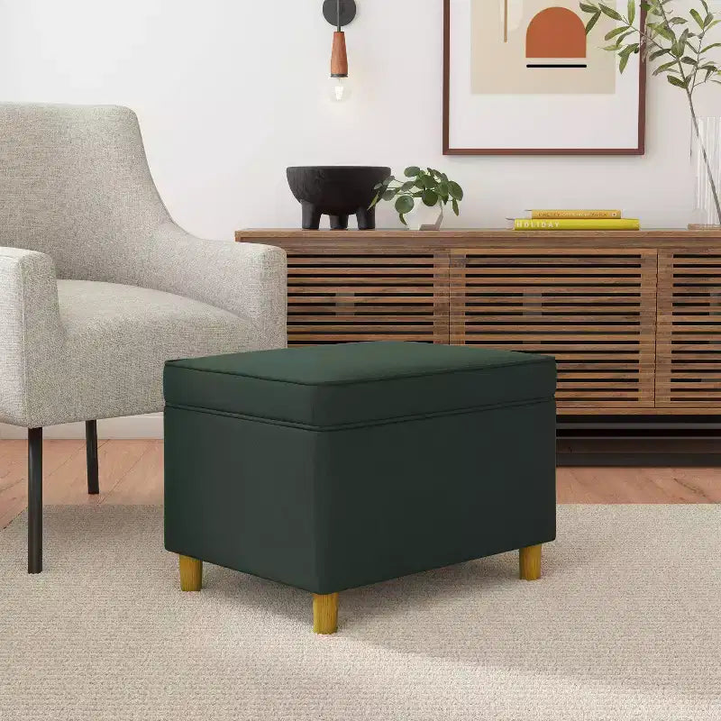 24" Dinah Storage Ottoman - HomePop